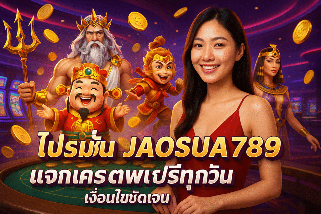 โปรโมชั่น JAOSUA789 แจกเครดิตฟรีทุกวัน เงื่อนไขชัดเจน